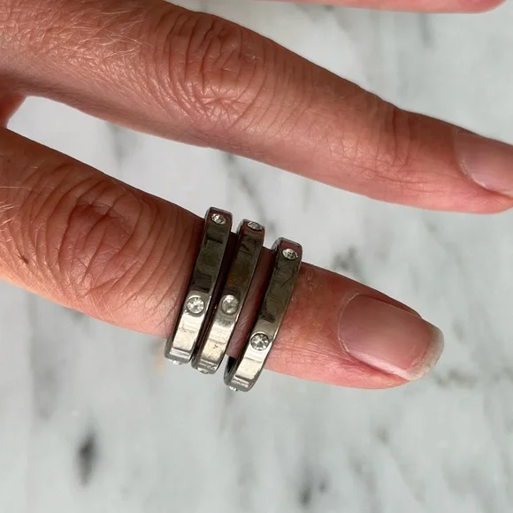 4 rings and ring sets + size adjuster bands - Picture 4 of 12